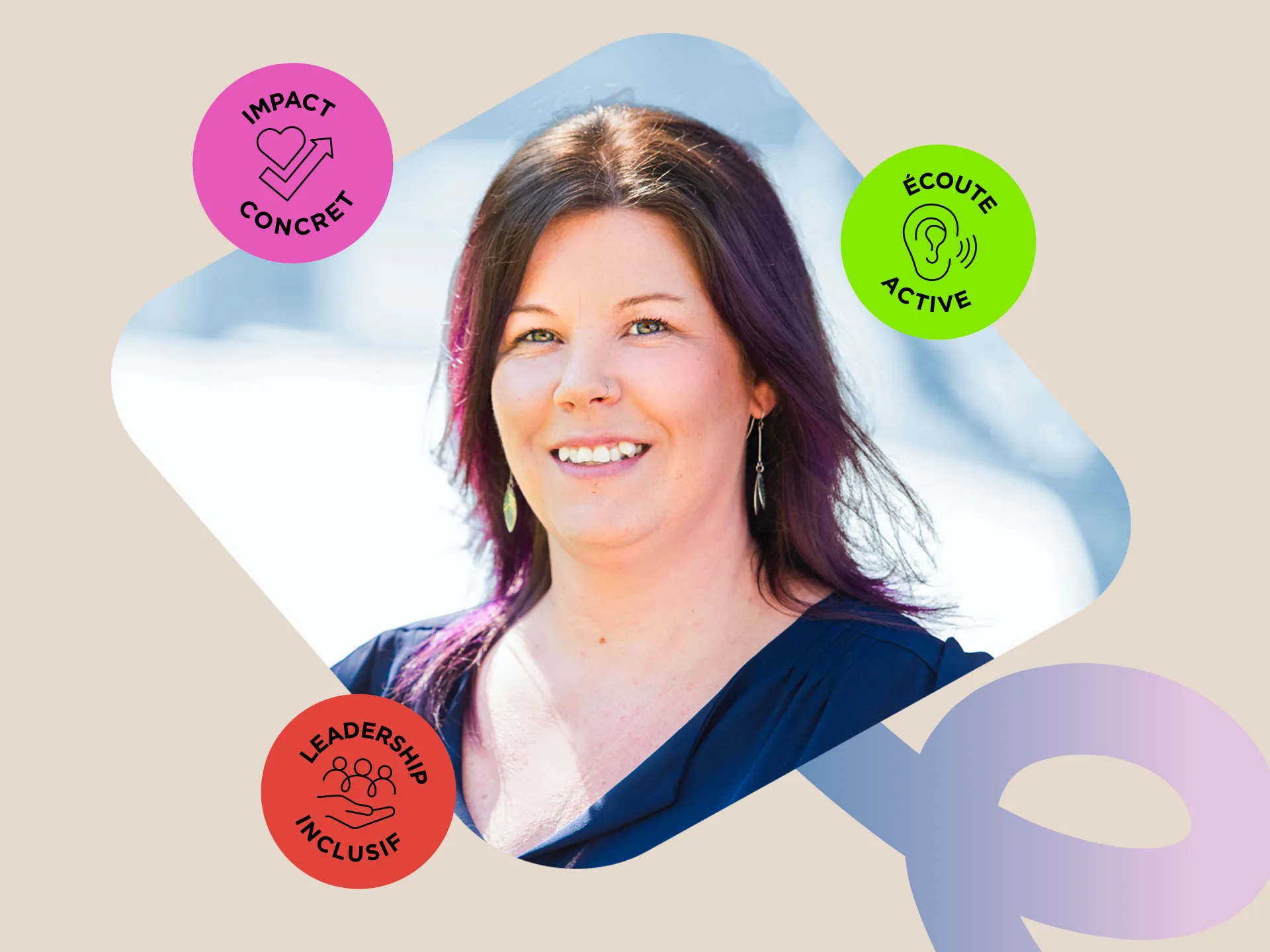 Photo de Jacinthe Corbin, directrice des services de soutien en logement.